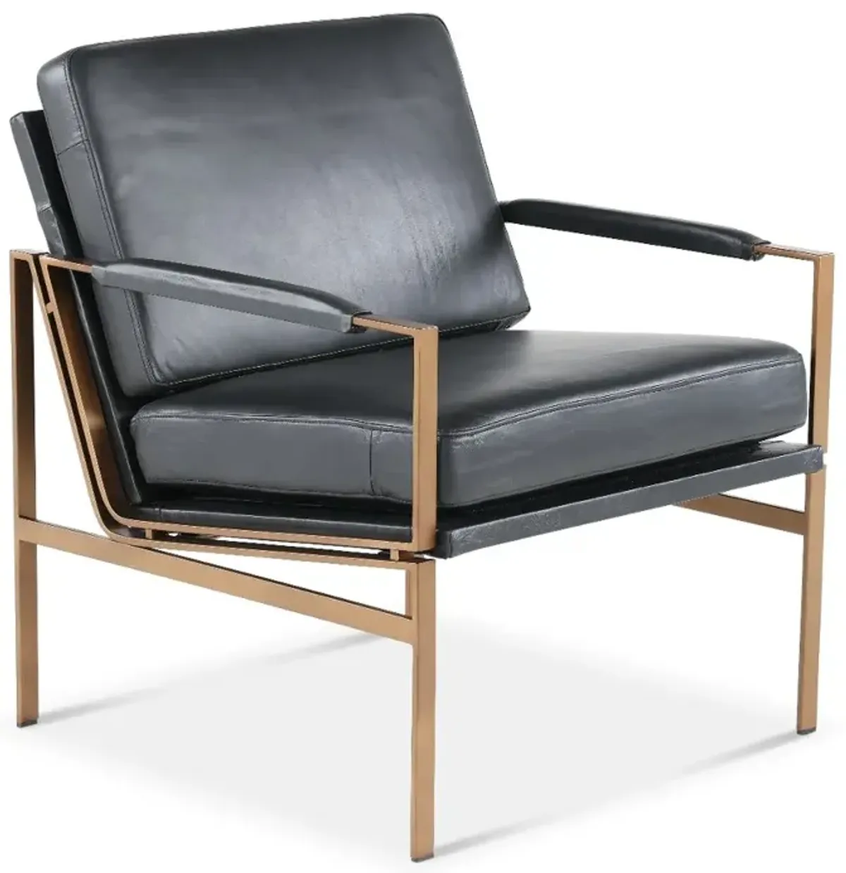 Puckman Black Accent Chair