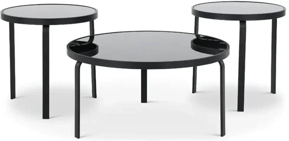 Dorylin Brown Table Set, Set of 3