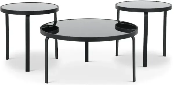 Dorylin Brown Table Set, Set of 3