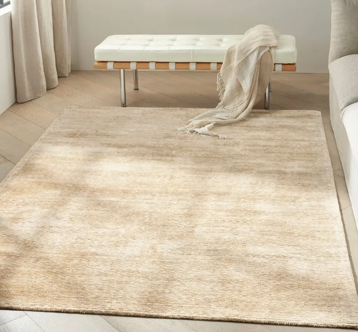 Valley 8 x 10 Calvin Klein Gold Area Rug