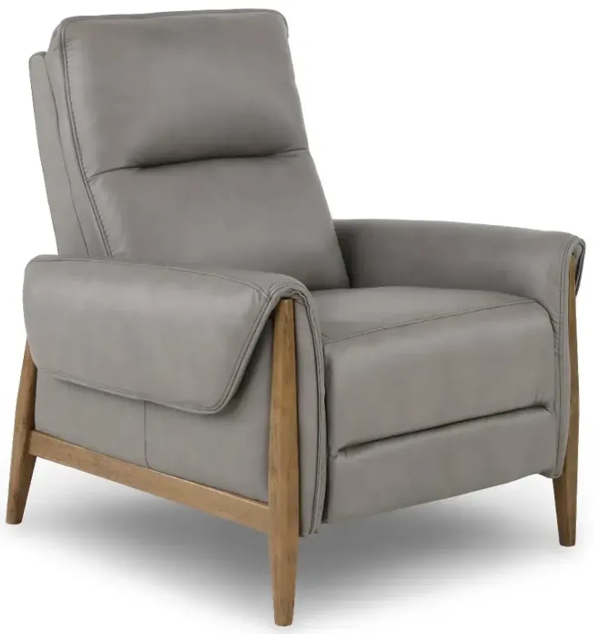 Aline Light Gray High Leg Power Recliner