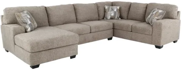 Seyler Lane Hemp Beige 3 Piece Sectional with Left-Facing Chaise