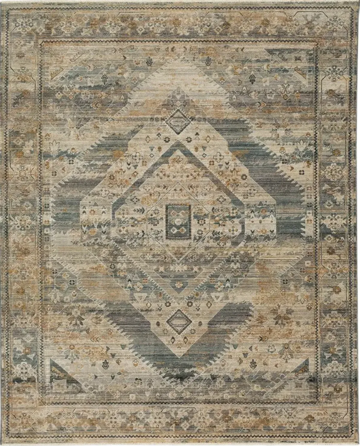 Echo 8 x 10 Gamin Gray Area Rug