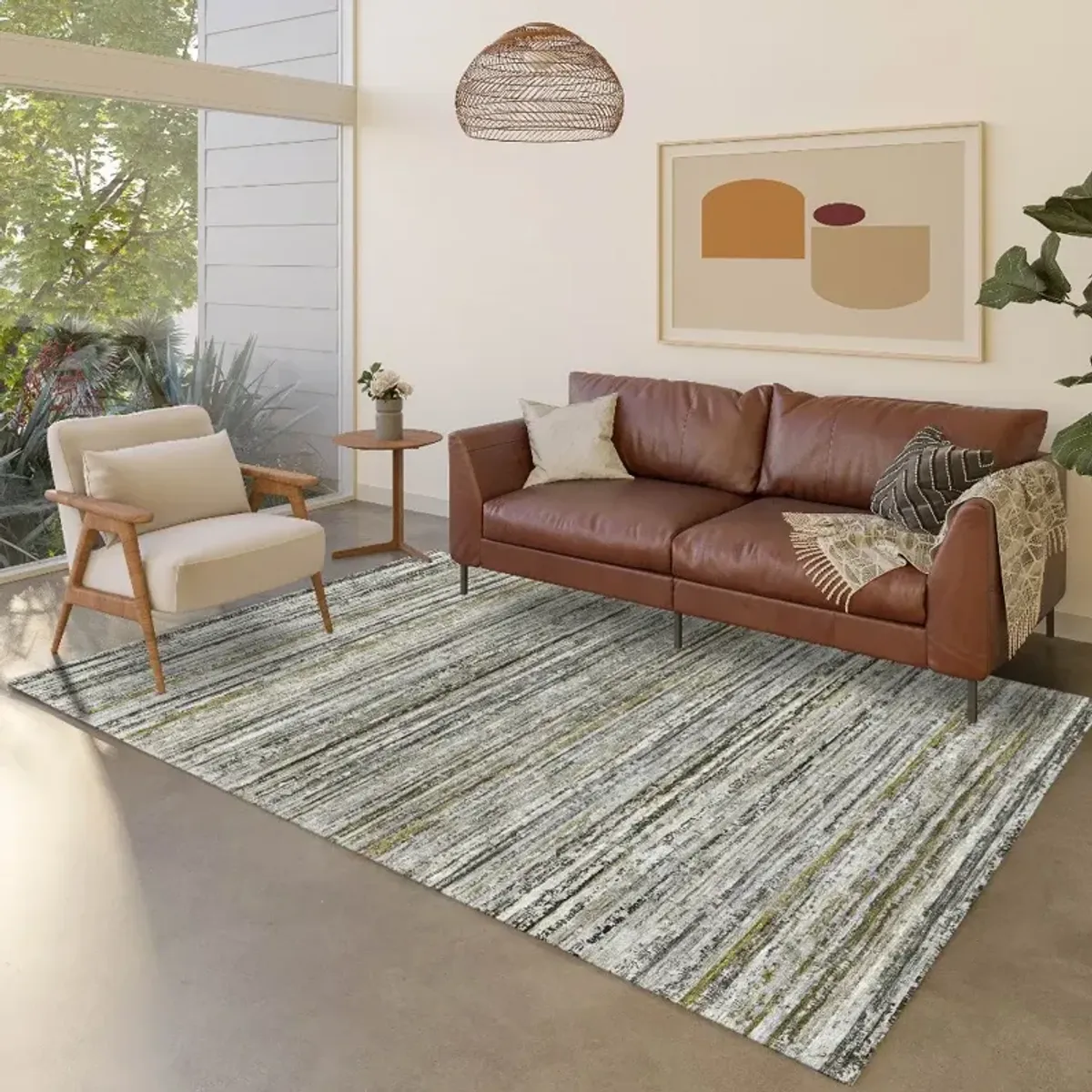 Kochi 8 x 10 Pewter Area Rug