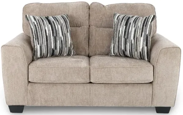 Olton Mocha Brown Loveseat