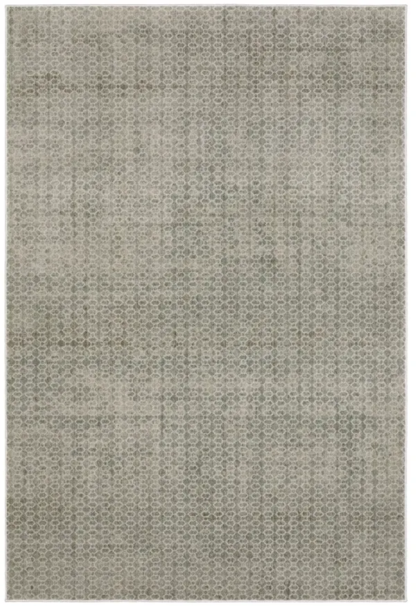 Mallory 8 x 11 Gray and Blue Area Rug