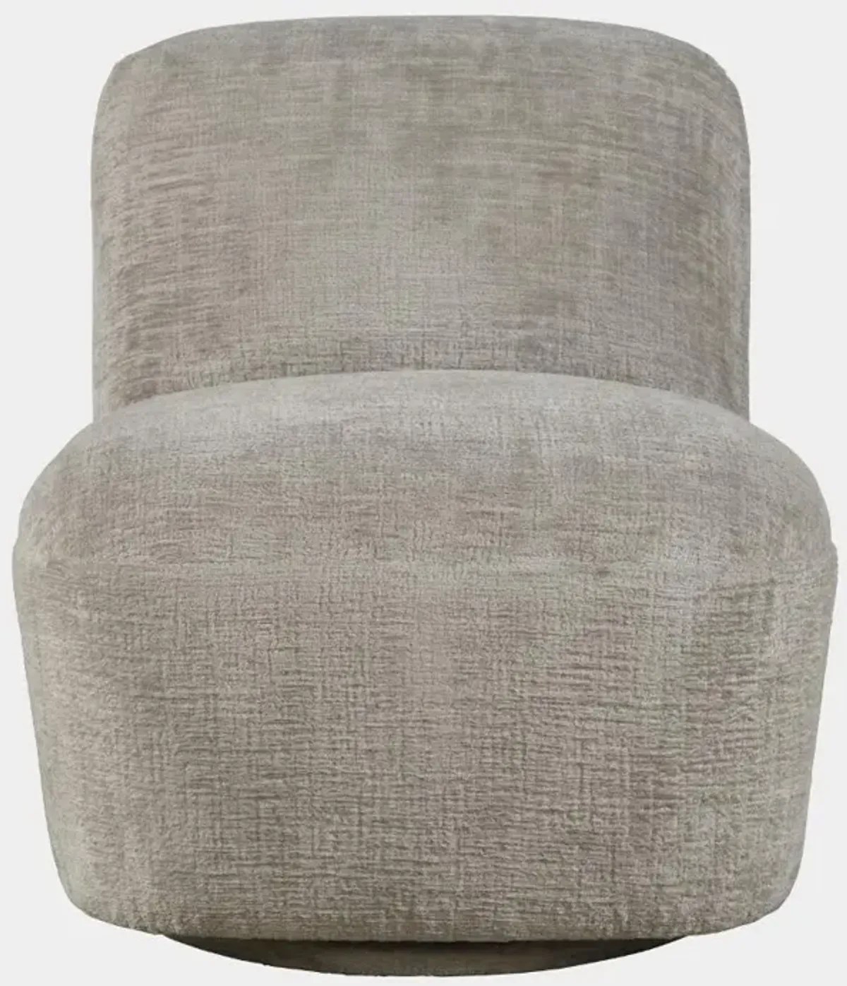 Josie Gray Armless Swivel Accent Chair