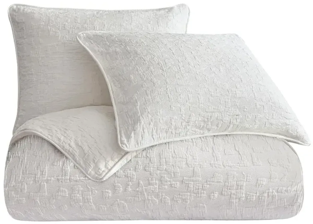 Matelasse Off White 3-Piece King Coverlet Set
