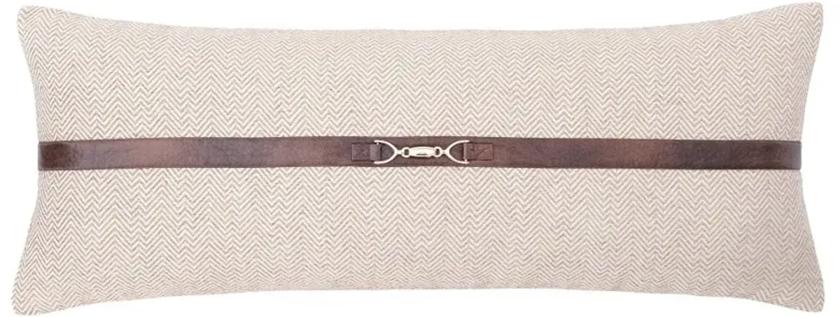 Herringbone Buckle Lumbar Pillow