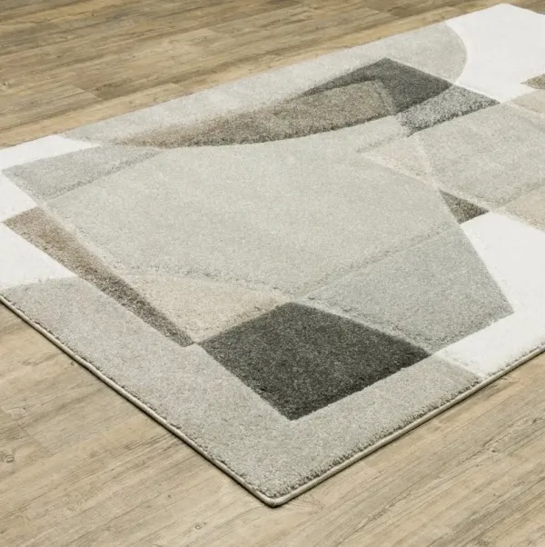 Cambria 5 x 8 Geometric Beige Area Rug