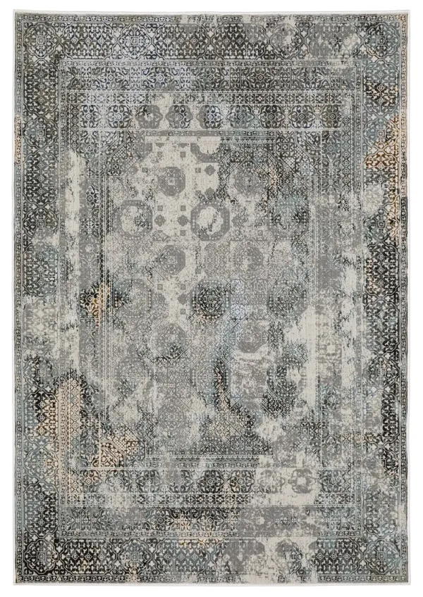 Gemini 5 x 8 Gray and Multi Rug
