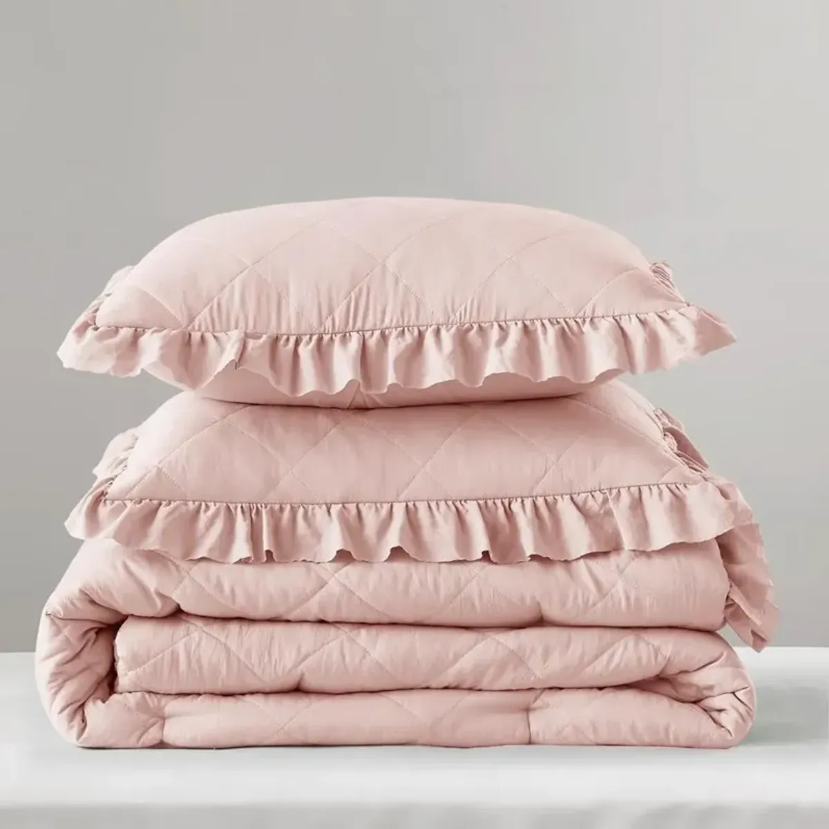 Pink Diamond Twin Comforter 3 Piece Set