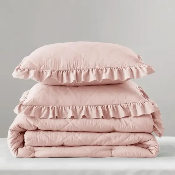 Pink Diamond Twin Comforter 3 Piece Set
