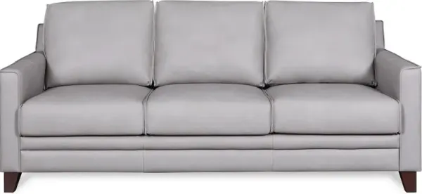 Stanton Gray Leather Sofa