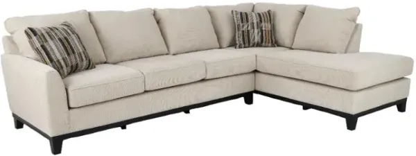 Emerson Sand 2 Piece Sectional with Right-Facing Chaise