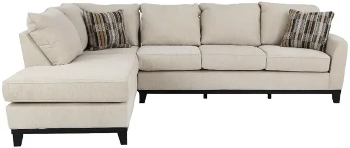 Emerson Sand 2 Piece Sectional with Left-Facing Chaise