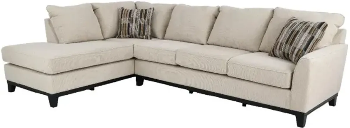Emerson Sand 2 Piece Sectional with Left-Facing Chaise