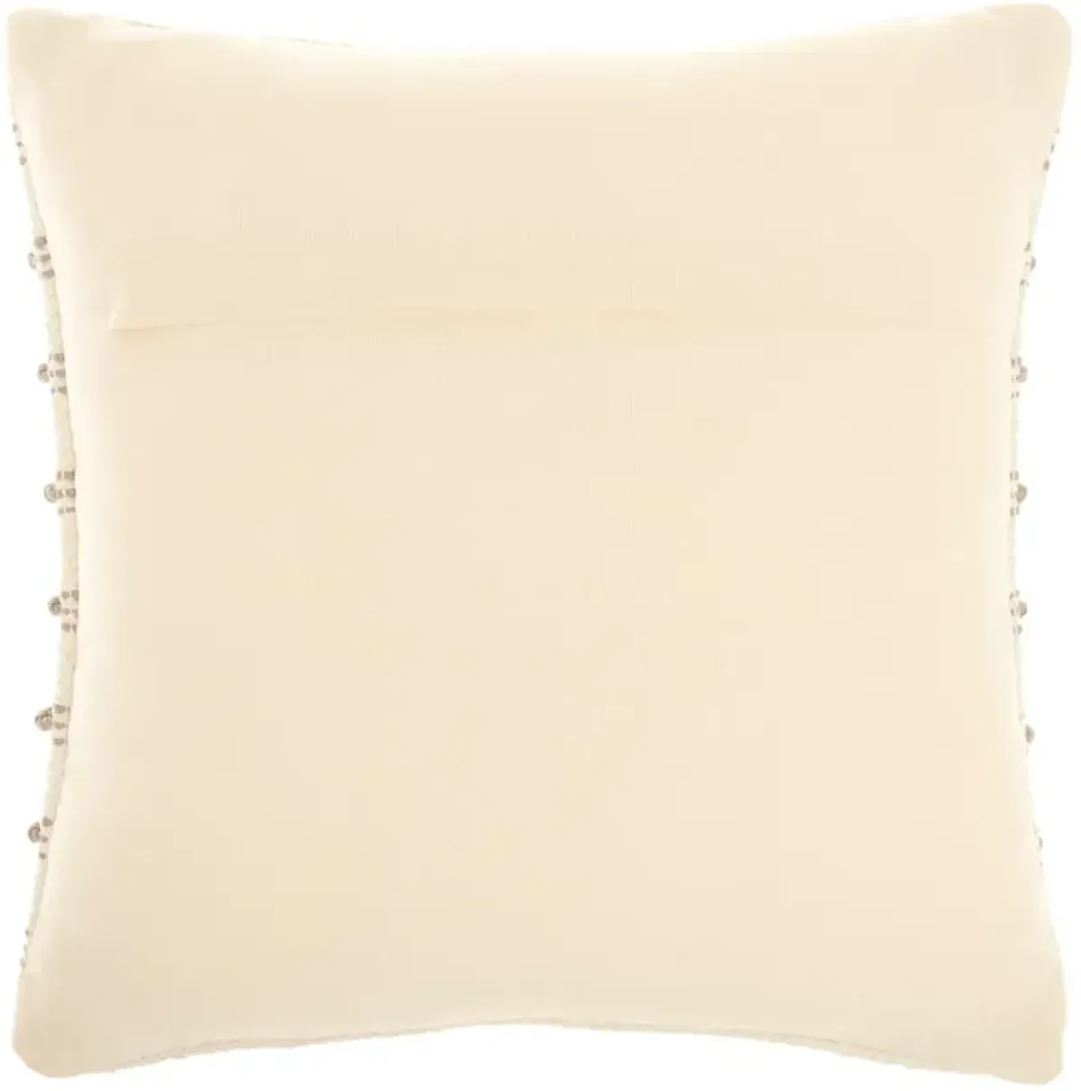 Benji Square Natural Striped Throw Pillow