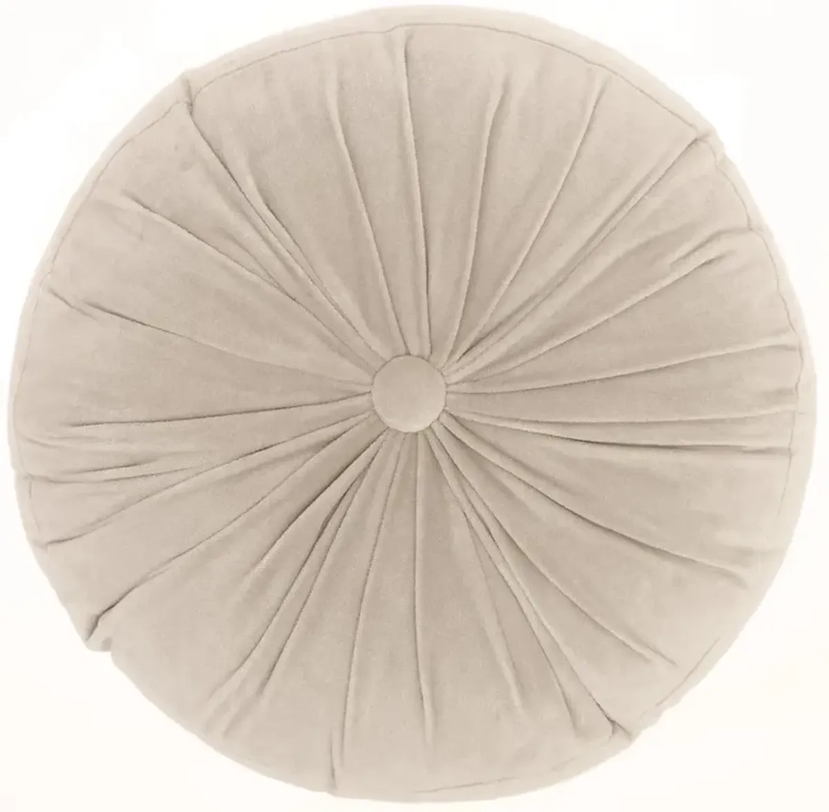 Sofia Round Gray Throw Pillow