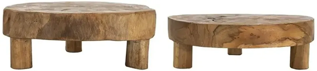Teak Trays Set of 2