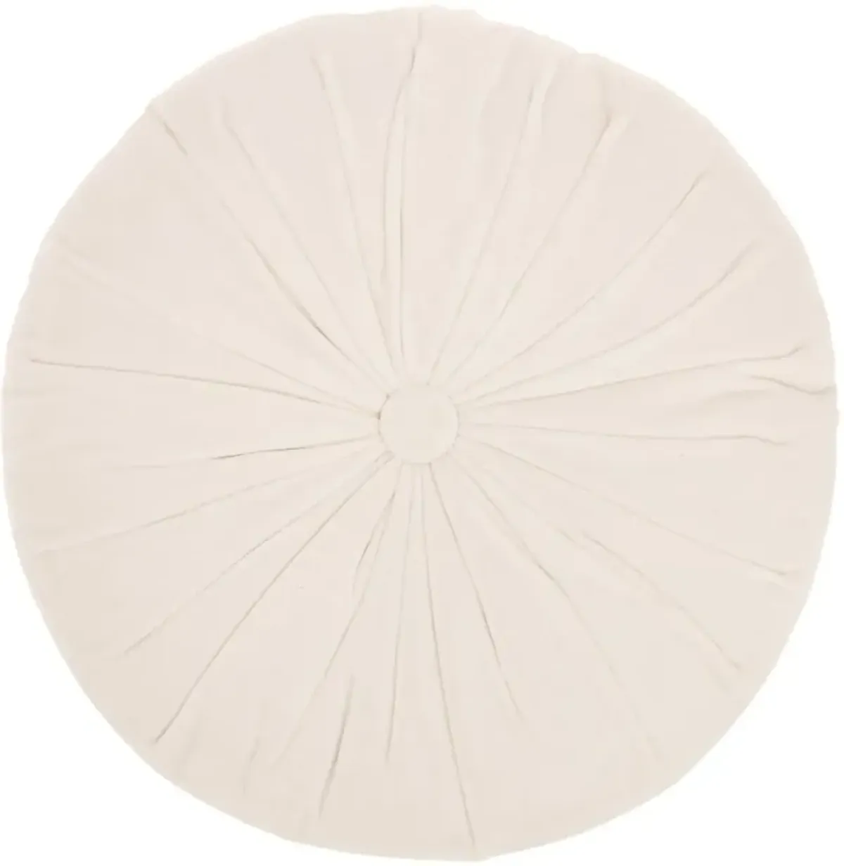 Sofia Round Light Gray Throw Pillow