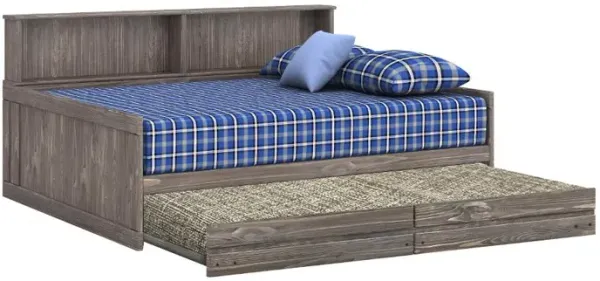 B-Two Jr. Roomsaver Driftwood Gray Full Trundle Bed