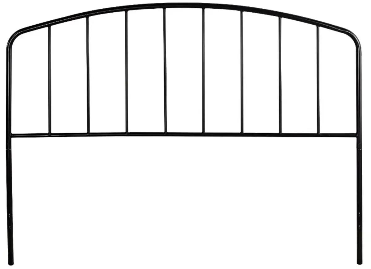 Tolland Black Full-Queen Metal Headboard