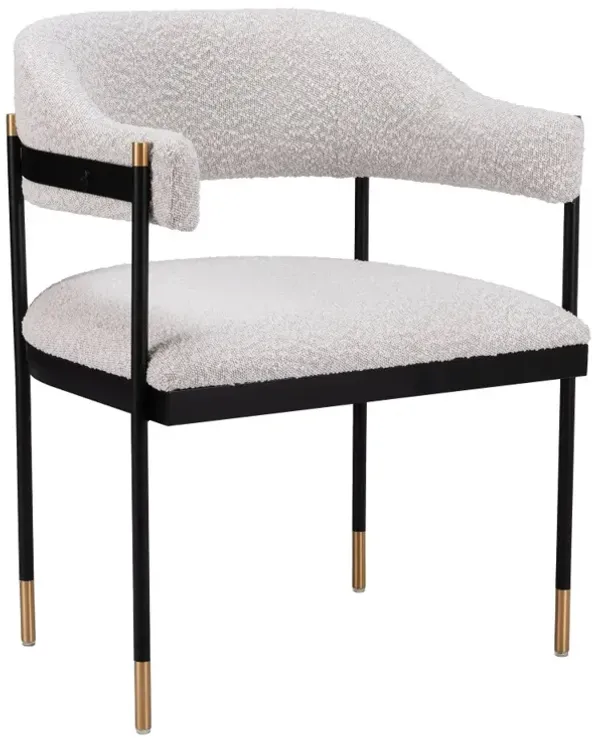 Zane Misty Gray Upholstered Dining Chair