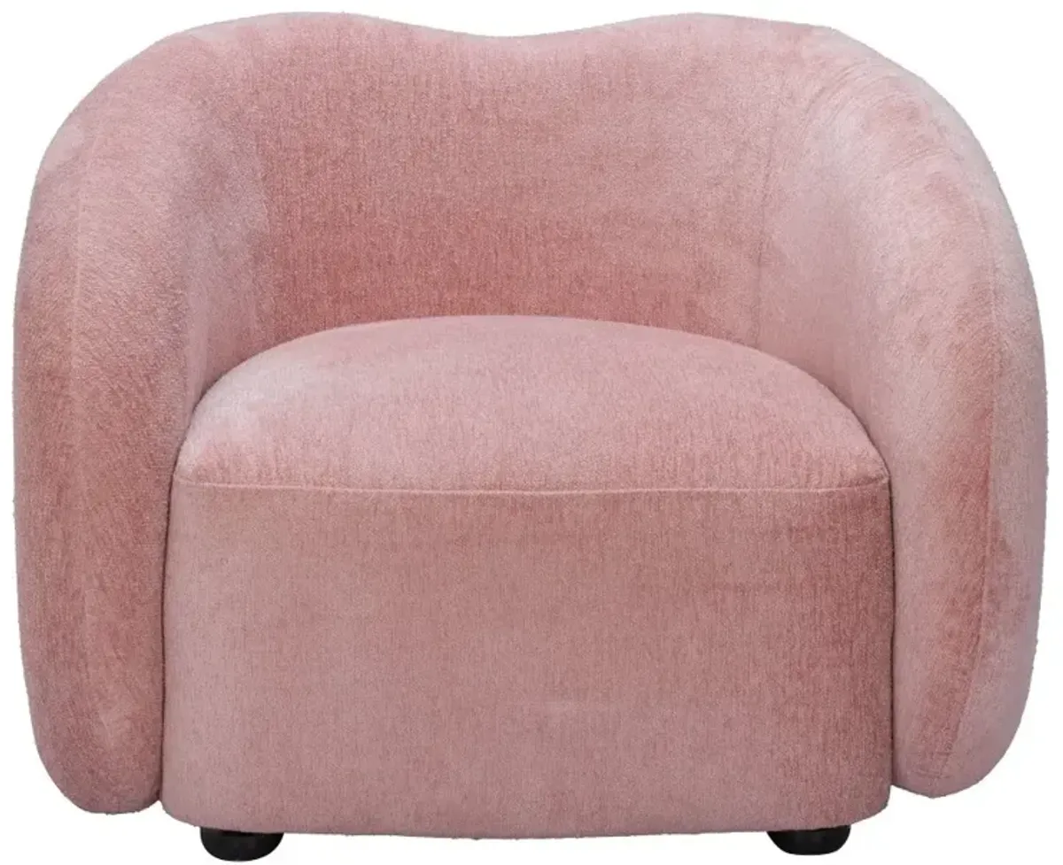 Talos Mauve Pink Velvet Accent Chair
