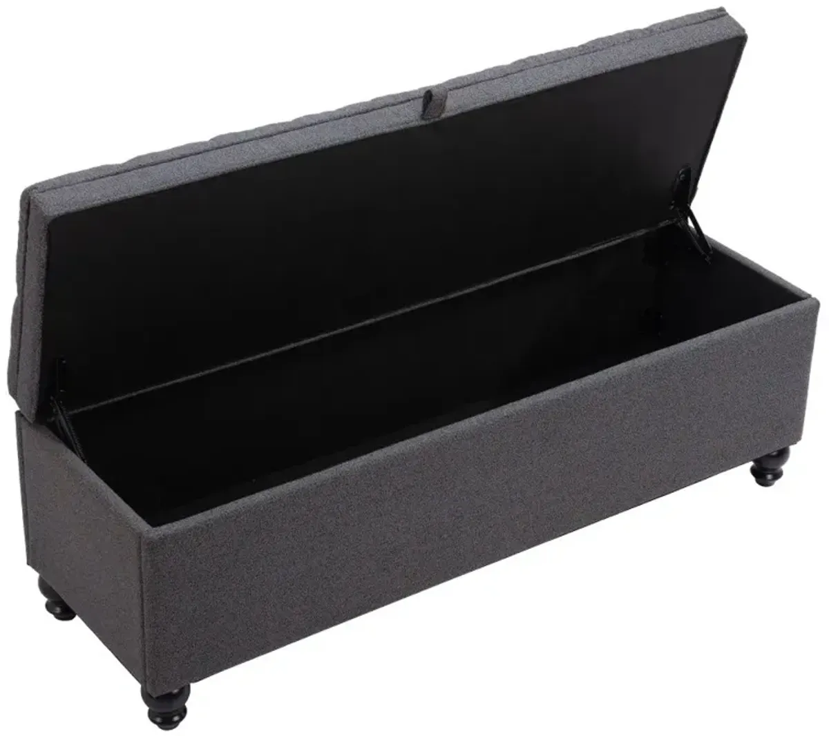 Hamilton Gravel Gray Storage Bench