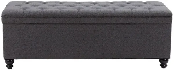 Hamilton Gravel Gray Storage Bench
