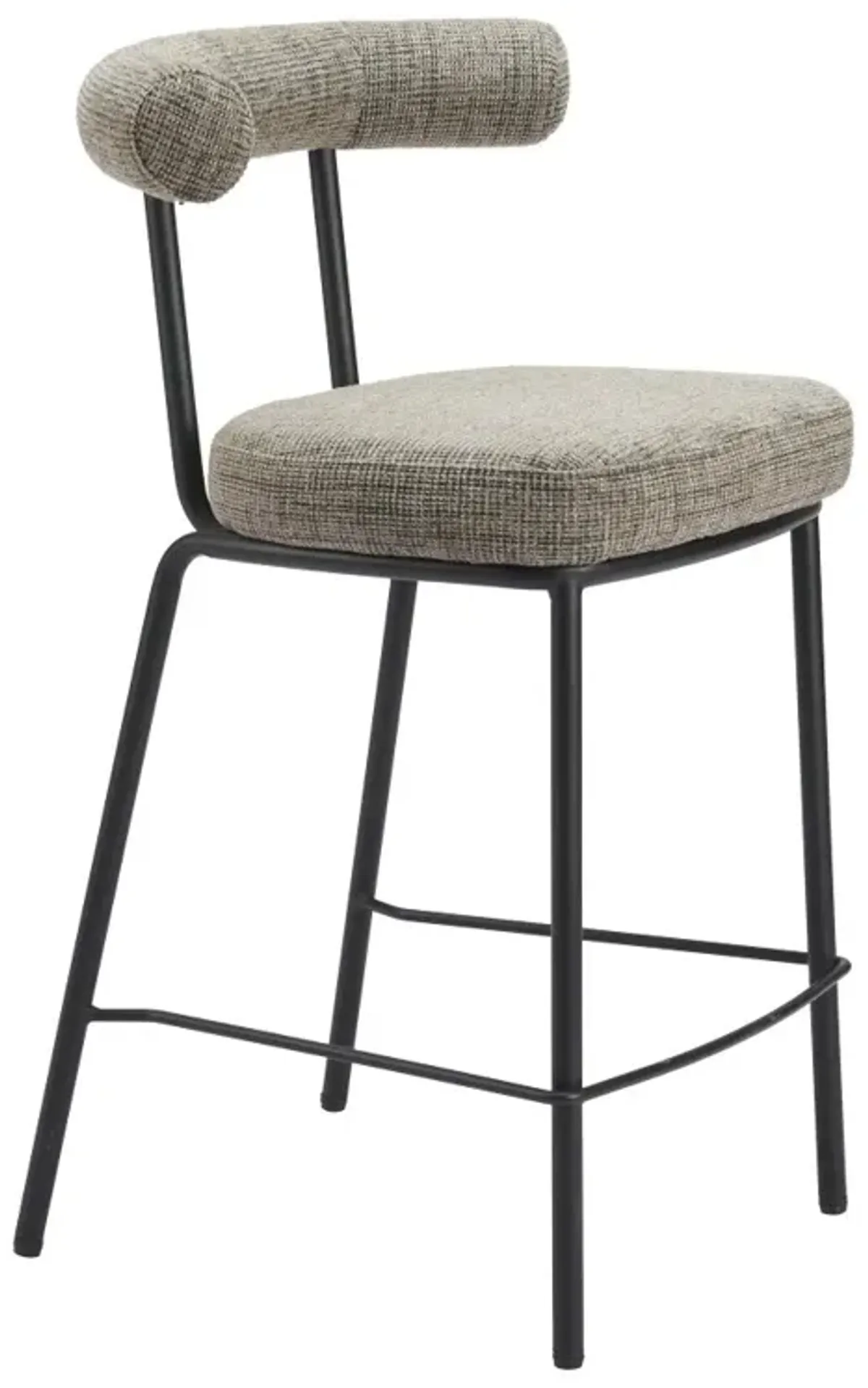 Kendall Green Tweed Counter Stool