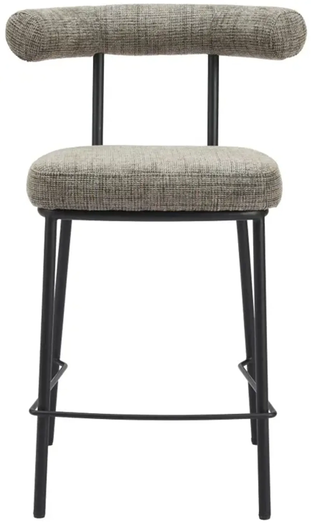 Kendall Green Tweed Counter Stool