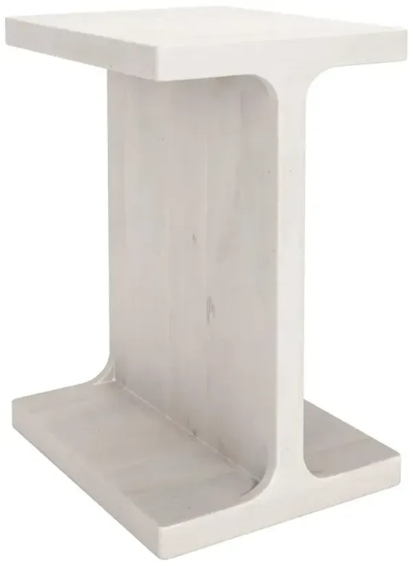 Barton Whitewashed Side Table