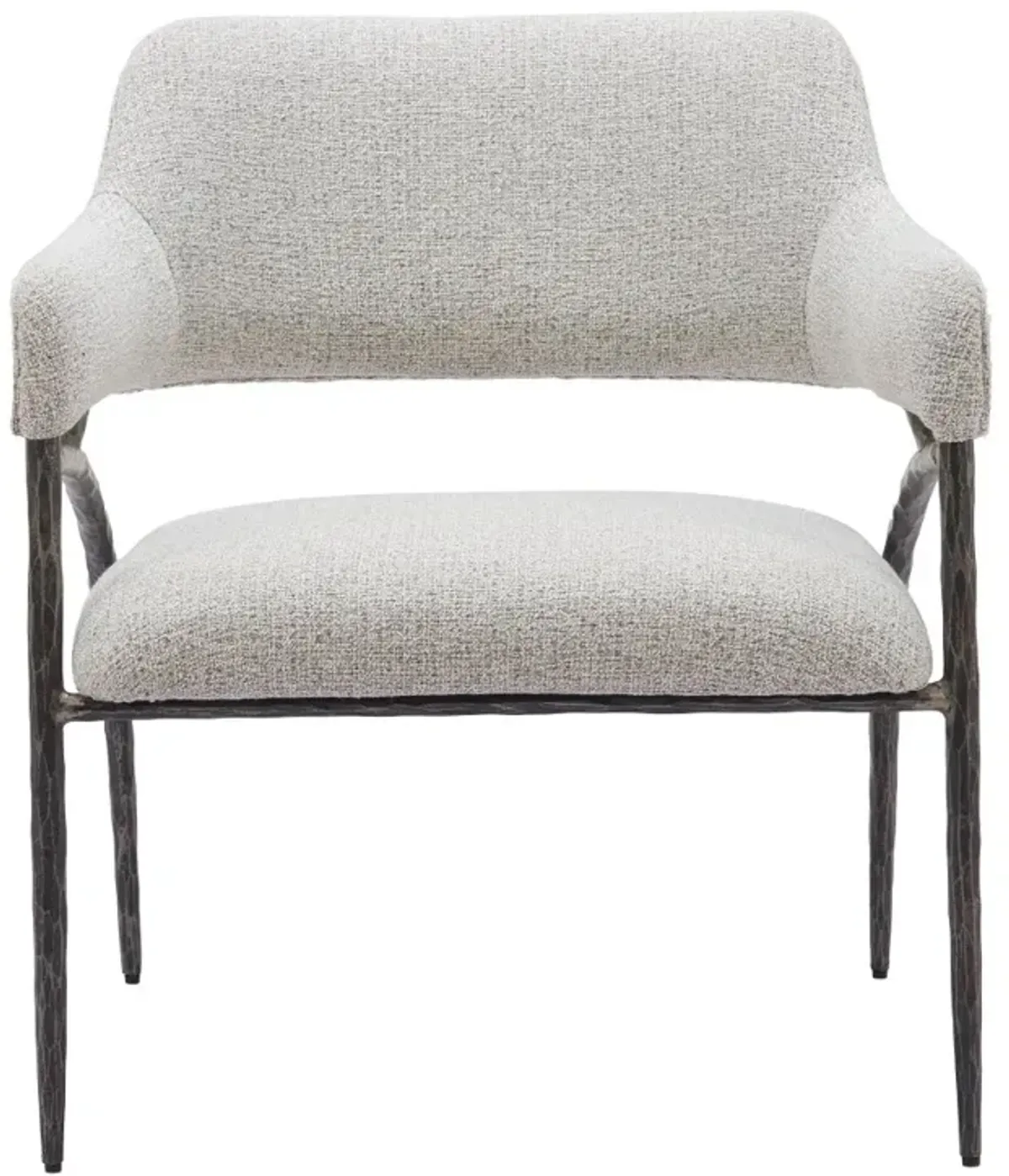 Vestal Gray Boucle Accent Chair