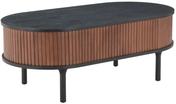 Kori Black and Walnut Coffee Table
