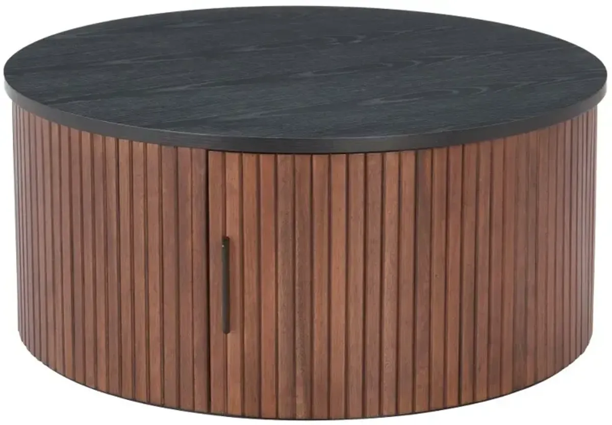 Nero Black and Walnut Coffee Table