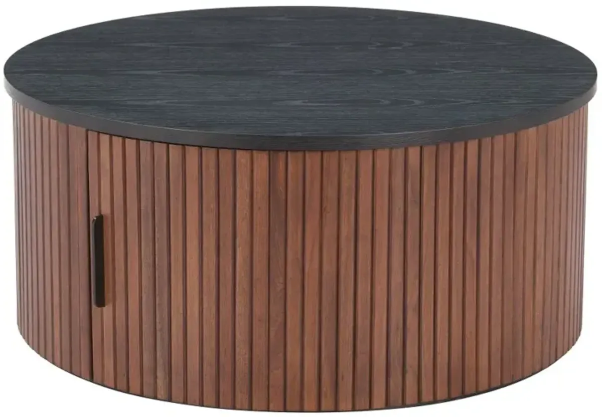 Nero Black and Walnut Coffee Table