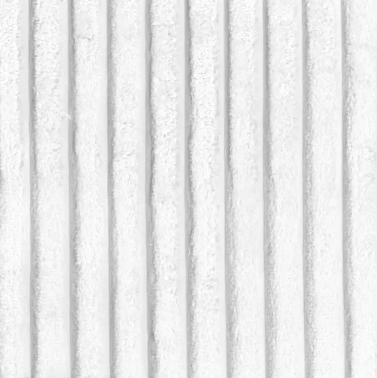 Tanner White Corduroy Ottoman