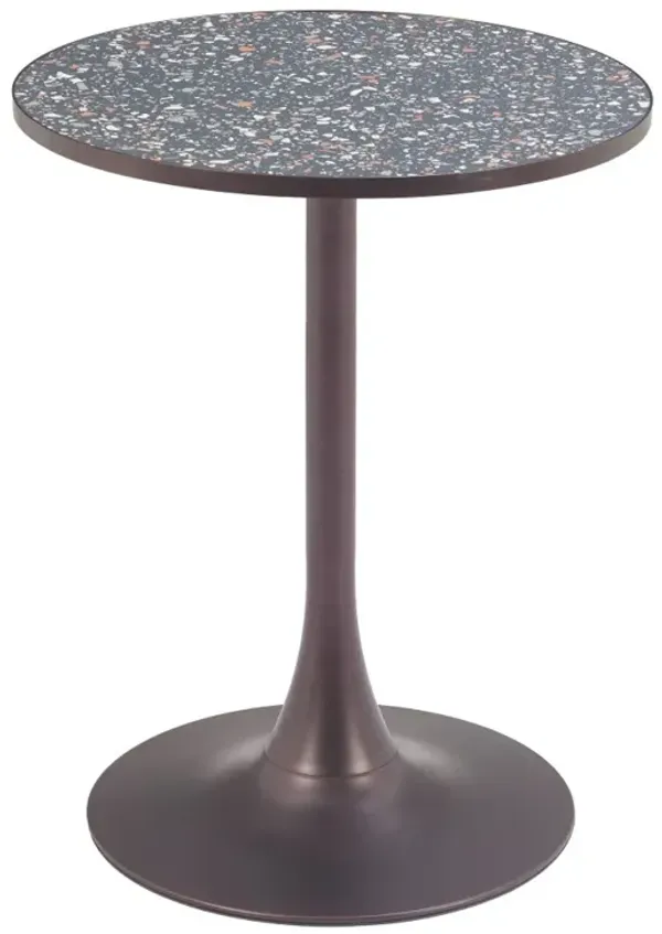 Brent Black and Bronze Bistro Table