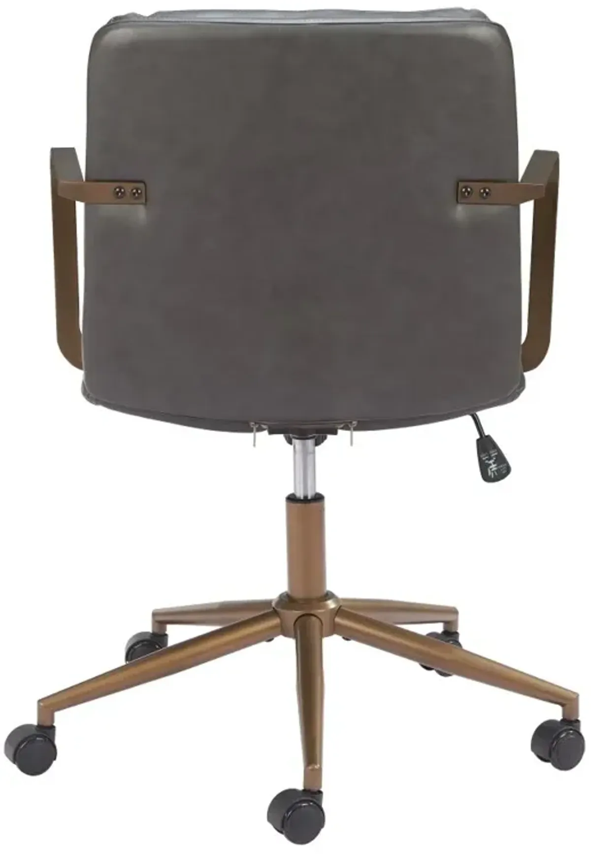 Boulder Gray Faux Leather Office Chair