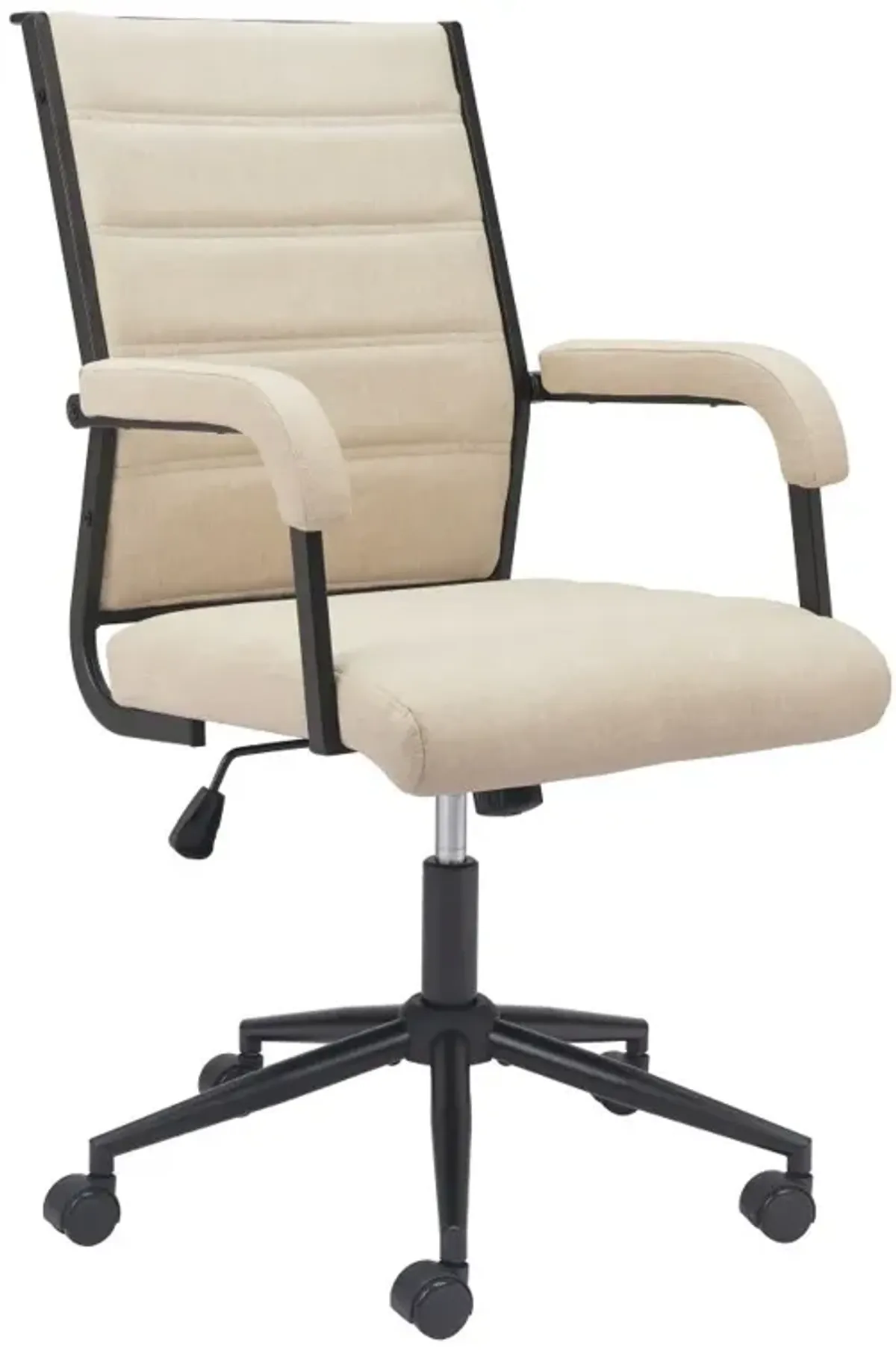 Apex Beige Faux Leather Office Chair