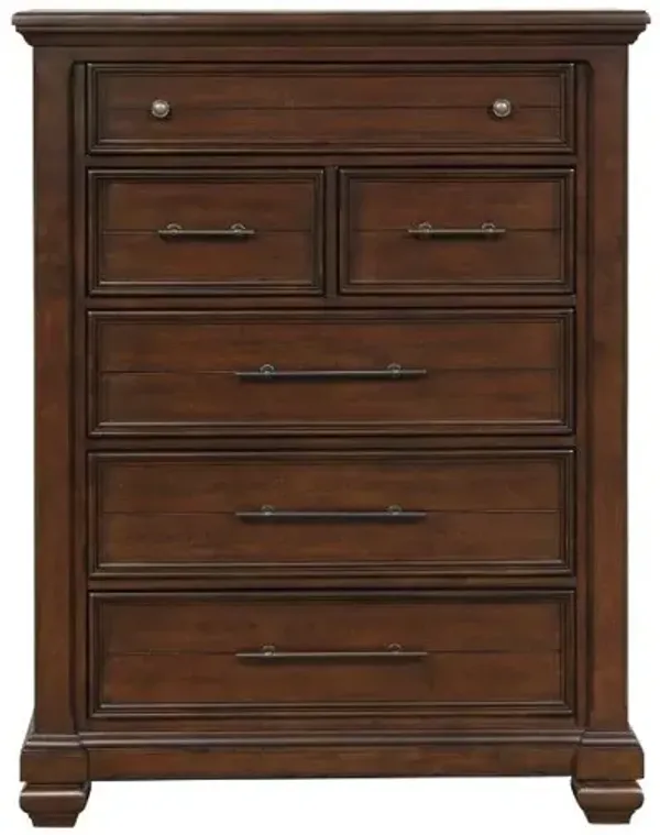 Archer Creek Brown Chest of Drawers
