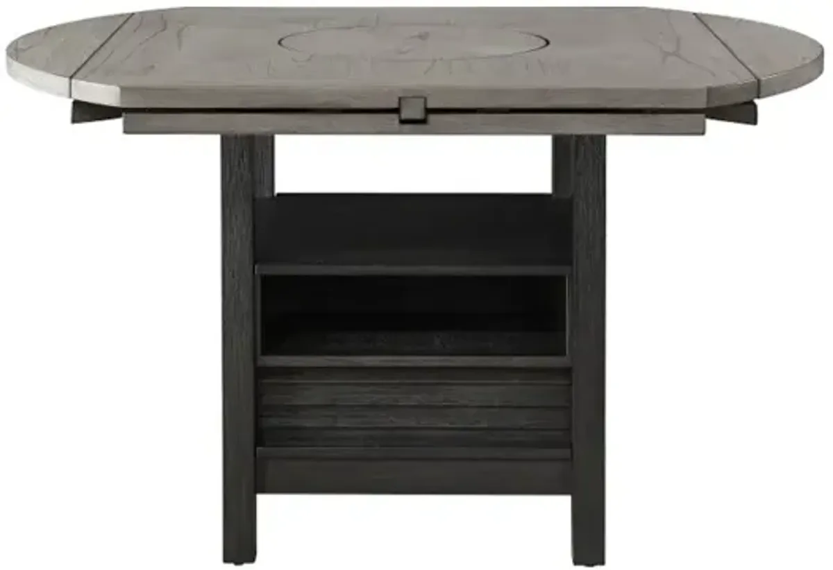 Cline Two-Tone Gray Counter Height Dining Table