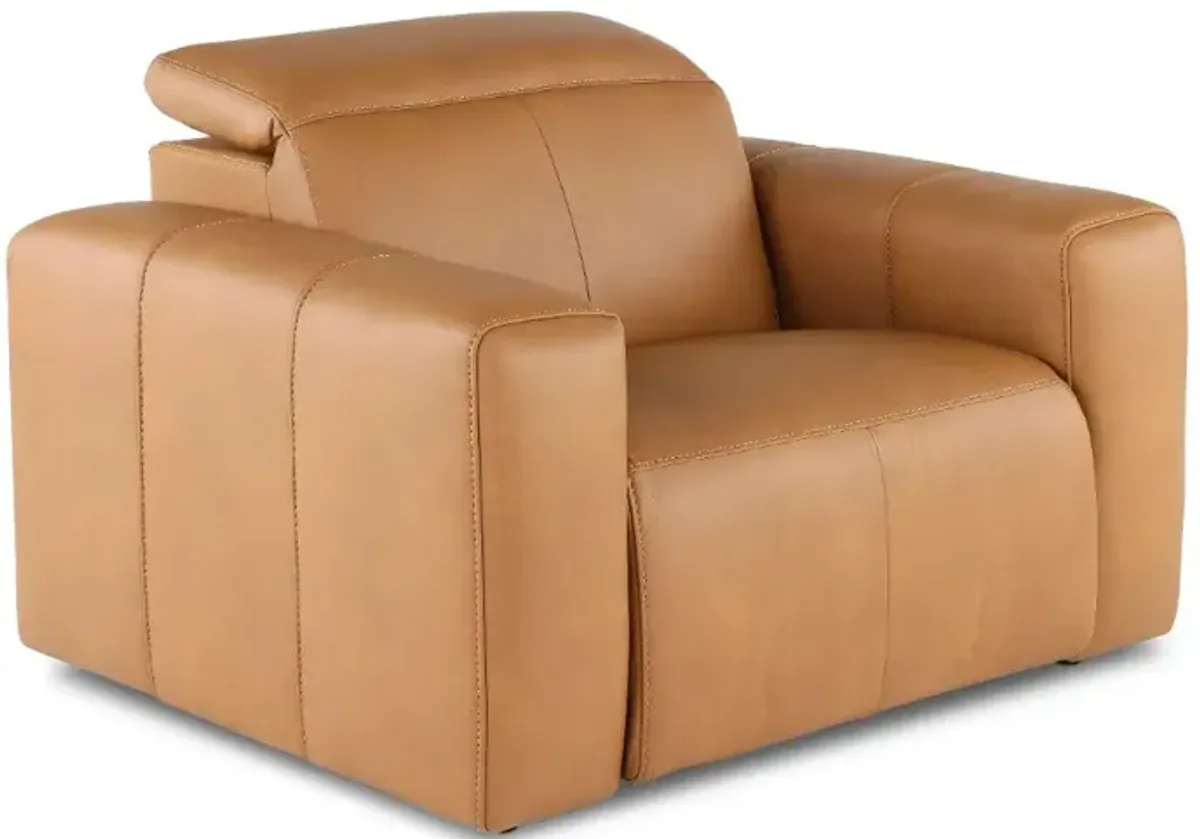 Airy Antelope Brown Power Recliner