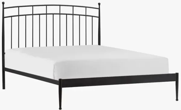Traditional Black Metal Queen Bed