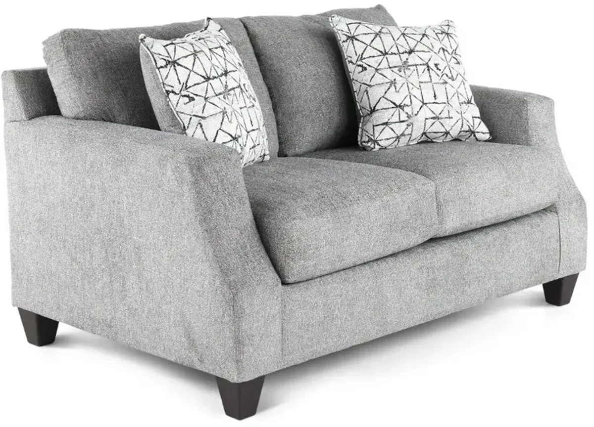 Declan Stone Gray Loveseat