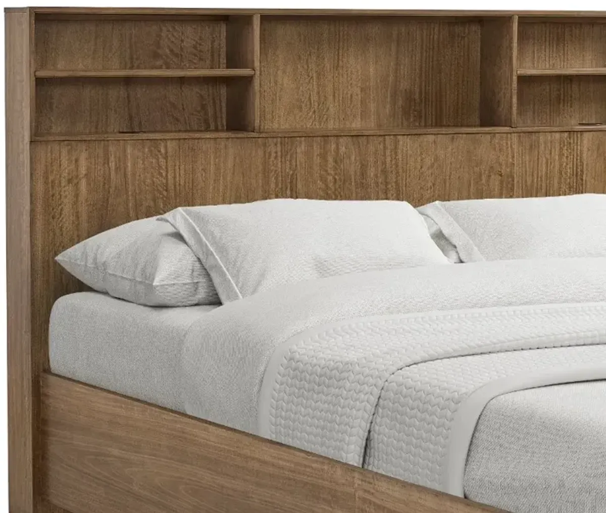 Phase 3 Brown Queen Storage Bed