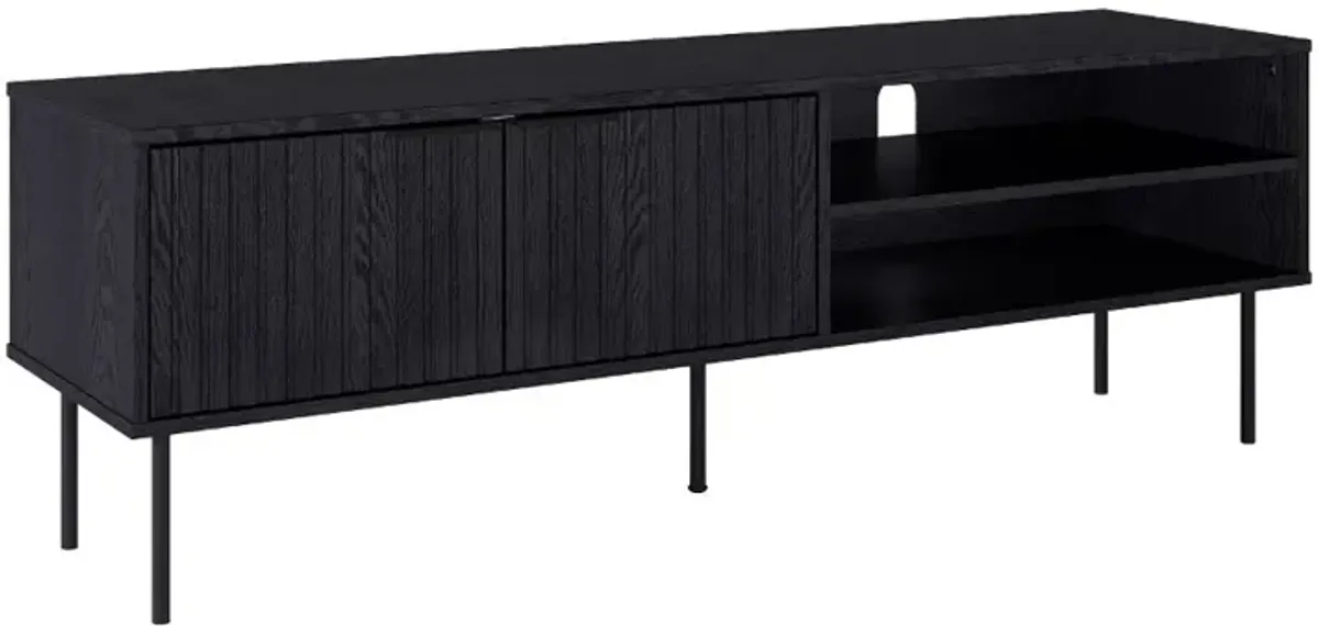 Lysander Black Fluted TV Stand