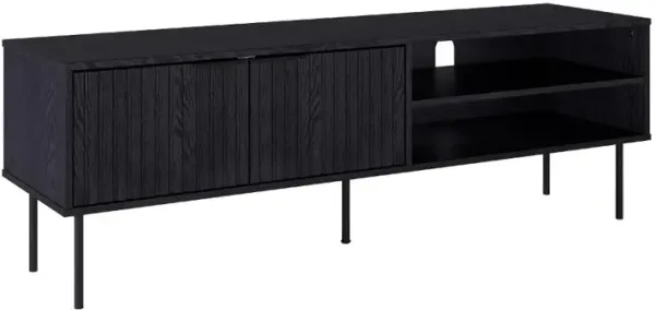 Lysander Black Fluted TV Stand
